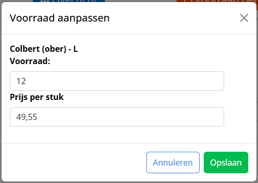 Bedrijfskleding voorraad